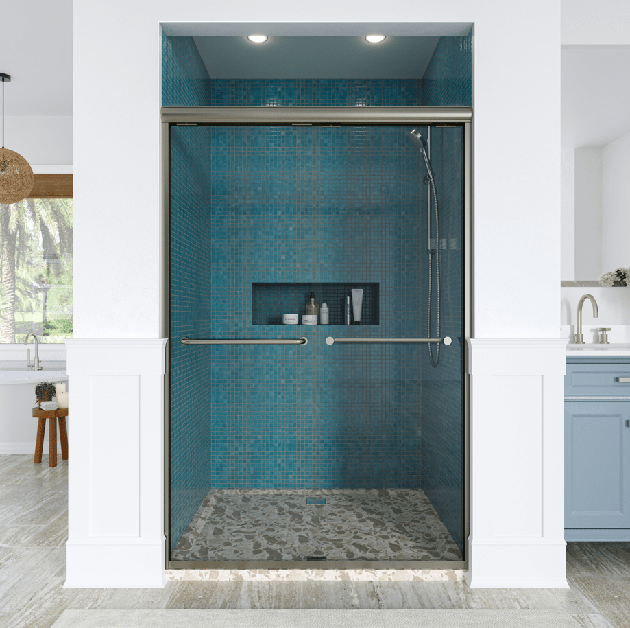 Infinity SemiFrameless 1/4inch Glass Sliding Shower Door Basco